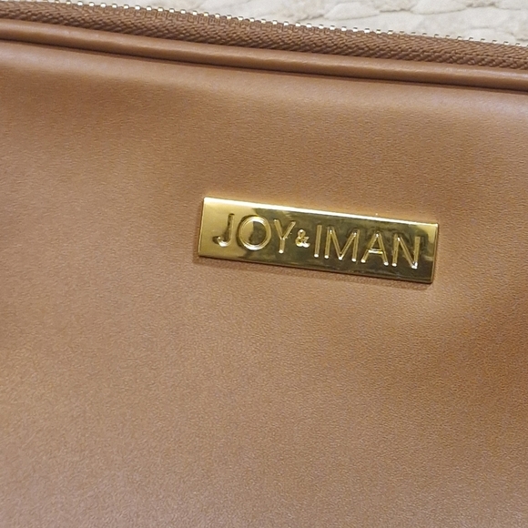 Joy & Iman Tan Leather Tassel Crossbody Bag - Picture 6 of 6